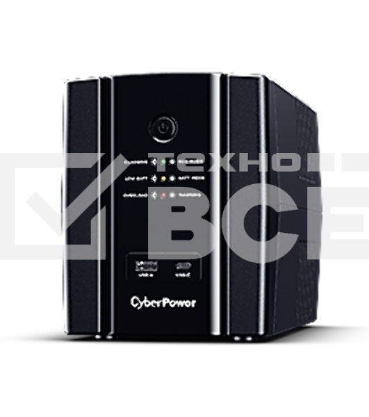 Источник бесперебойного питания CyberPower UT2200EG ИБП {Line-Interactive, Tower, 2200VA/1320W USB/RJ11/45/USB charger A/C (4 EURO) NEW, 12В/9 Ач х 1}