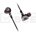 Игровые наушники чёрные ASUS ROG Cetra II (вкладыши, USB-C, RGB подсветка, ПУ, чехол, 90YH02S0-B2UA00), фото2