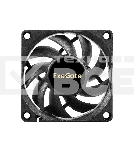 Вентилятор для корпуса ExeGate ExtraPower EP07015S3P черный, 70 мм, 3000 об/мин, 27 дБ, 3 pin