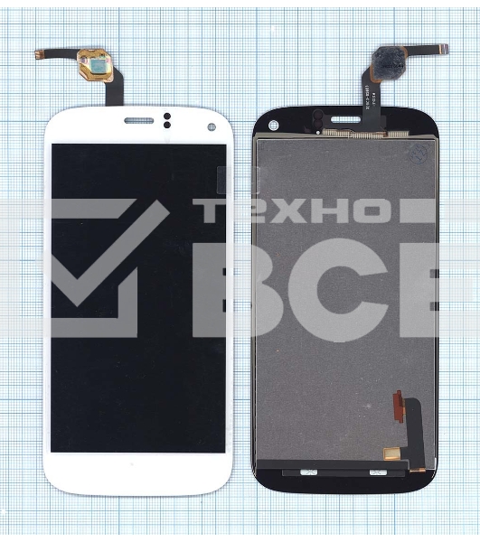 Дисплей для Micromax A250 Canvas Turbo белый