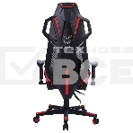 Кресло игровое Cactus CS-CHR-090BLR черный/красный, сиденье черный/красный, эко.кожа/сетка, крестовина пластик, пластик черный, фото10