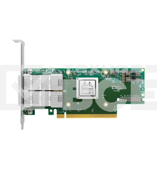 Сетевая карта Mellanox ConnectX-6 VPI adapter card, 100Gb/s (HDR100, EDR IB and 100GbE), dual-port QSFP56, PCIe3.0/4.0 x16, tall bracket