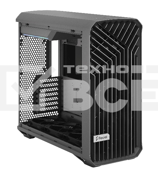 Компьютерный корпус Fractal Design Torrent Gray TG Light Tint / E-ATX, TG, 2x3.5, 4x2.5, 7xPCI, 1xUSB-C, 2xUSB3.0 / 2x180mm, 3x140mm fans inc. / FD-C-TOR1A-02