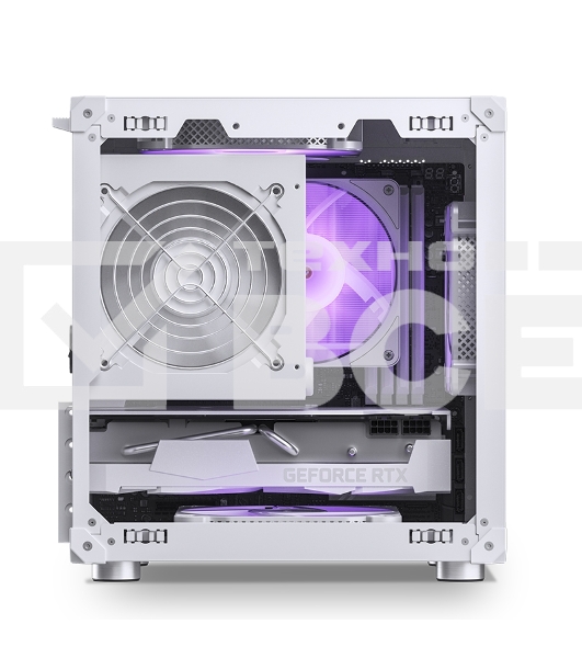 Корпус без блока питания Case JONSBO C6-ITX, Micro-Tower, no fan, 1xUSB-A 3.0 + 1xUSB-C 3.1, mDTX, mITX White