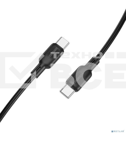 Кабель BOROFONE BX113 USB кабель Type-C/ 2m/ 3A/ Силикон/ Black
