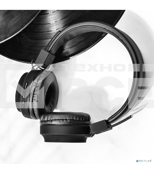 Беспроводные/проводные наушники Hoco W25 черный, полноразмерные, Bluetooth + проводной, до 12 ч.