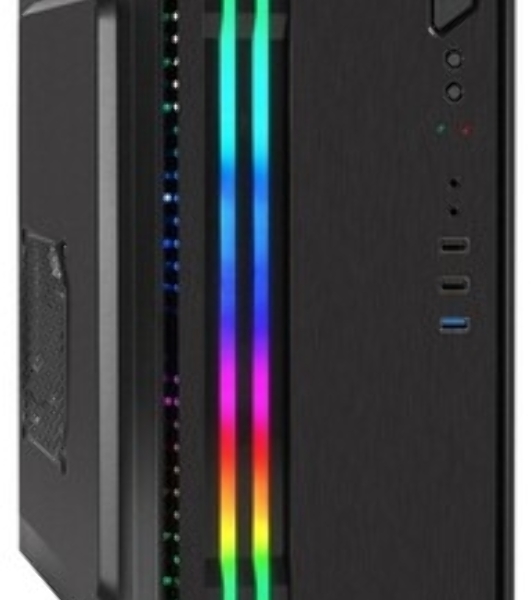 Компьютерный корпус Minitower ExeGate mEVO-7805-XP600 (mATX, БП XP600 с вент. 12см, 2*USB+1*USB 3.0, аудио, черный, с 2*RGb подсветкой)