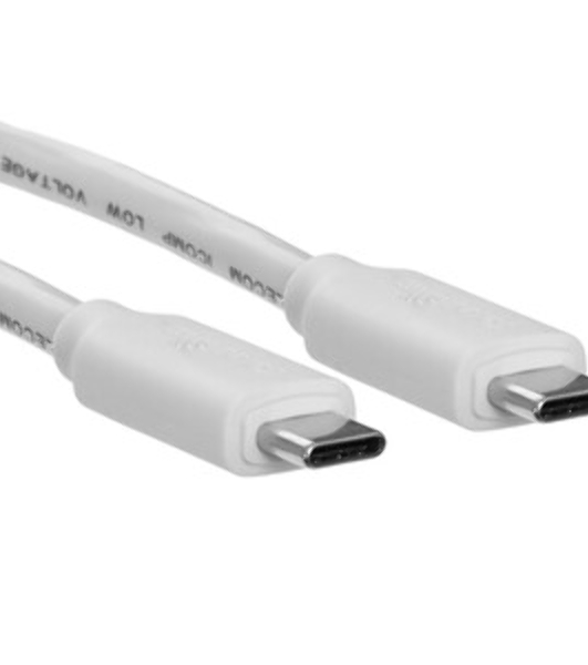 Кабель-соединительный Type-Cm --> Type-Cm, 1.2м белый Telecom TUS719W-1.2M