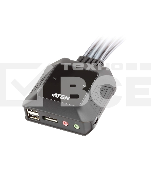 Переключатель ATEN 2 PORT USB DP KVM SWITCH.