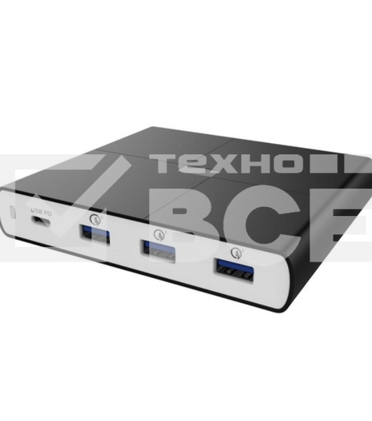 Сетевое зарядное устройство  ACD-P904U-V1B 90Вт, 4xUSB 1PD+3QC, 3.6~20В/4.35А(max) RTL