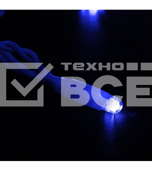 Гирлянда Neon-night Нить 10м, с эффектом мерцания, белый ПВХ, 230В, Синий