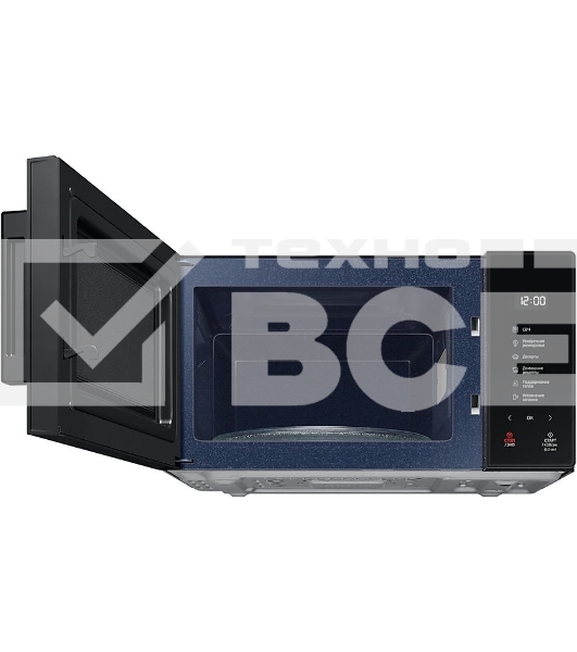 Микроволновая печь Samsung MS23T5018AK/BW черный, 23 л, 800 Вт, переключатели - сенсор
