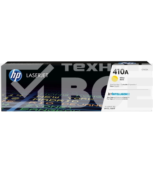 Картридж лазерный HP 410A CF412A желтый для LJ Pro M477fdn/M477fdw/M477fnw/M452dn/M452nw 2300 стр.