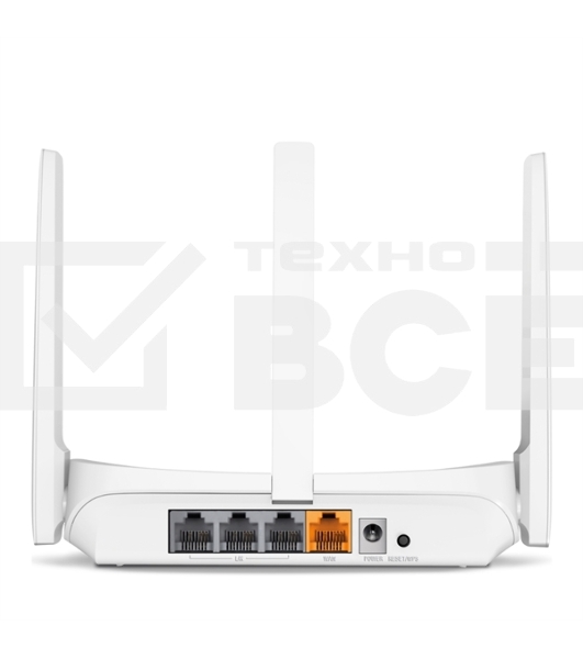 Маршрутизатор Mercusys MW305R Wi-Fi роутер 300 Мбит/с 2,4 ГГц, 1 порт WAN 10/100 Мбит/с + 4 порта LAN 10/100 Мбит/с, 2 фиксированные антенны