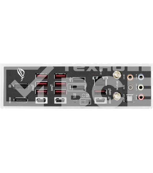 Материнская плата ASUS ROG STRIX X670E-F GAMING WIFI, AM5, AMD X670, 4xDDR5, 4xSATA, 4xM.2, 1xPCIe 5.0 x16, 1xPCIe 4.0 x4, 1xHDMI, 1xDP, 1x 2.5Gb LAN, 2xUSB-C 3.2 Gen 2, 2xUSB-C 3.2 Gen 2x2, 2xUSB-A 2.0, 7xUSB-A 3.2 Gen 2, 5x3.5 мм, 7.1, ATX