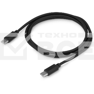 Кабель Buro BU-USB-CC-1.2M-100W USB Type-C (m)-USB Type-C (m) 1.2м черный