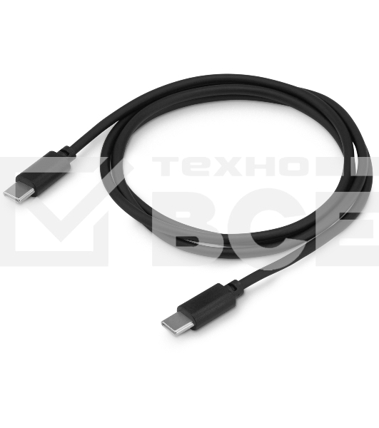 Кабель Buro BU-USB-CC-1.2M-100W USB Type-C (m)-USB Type-C (m) 1.2м черный