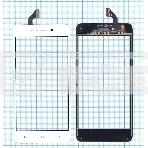 Сенсорное стекло (тачскрин) для OPPO A37, белое, фото3
