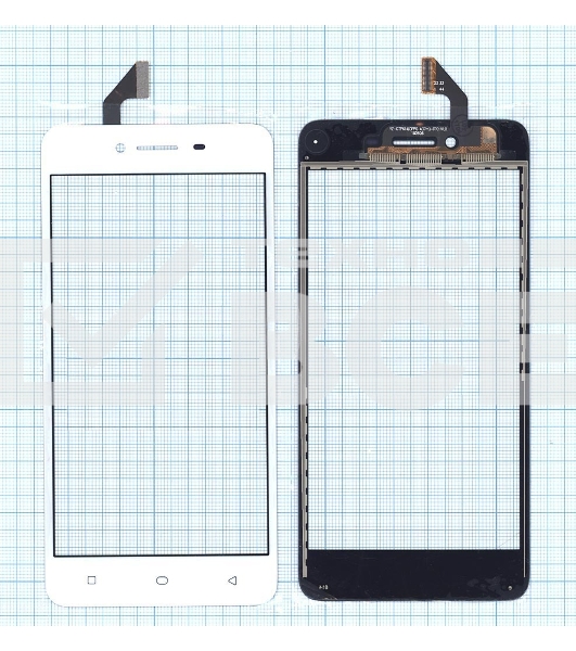 Сенсорное стекло (тачскрин) для OPPO A37, белое