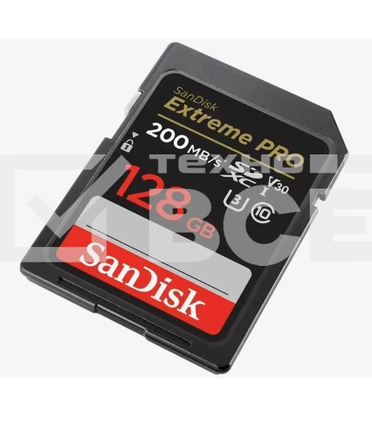Карта памяти SanDisk Extreme PRO 128GB SDXC Memory Card 200MB/s
