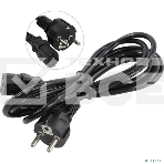 Кабель питания ExeGate Power PC-3P (Евровилка Schuko->С13) VDE-250V-3*0.75-CU, 10A, черный, 3м, фото2