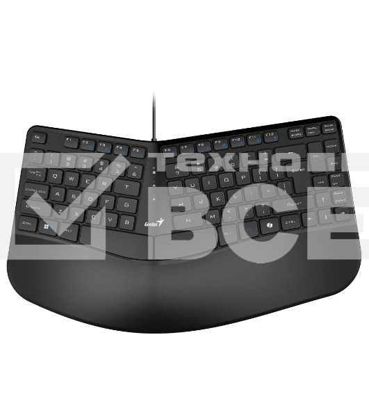 Клавиатура Genius Ergo KB-700, {Черный, проводная, USB, 104 клавиши} [31310053402]