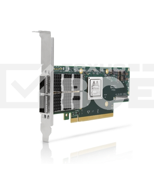 Сетевая карта Mellanox ConnectX-6 VPI adapter card, 100Gb/s (HDR100, EDR IB and 100GbE), dual-port QSFP56, PCIe3.0/4.0 x16, tall bracket
