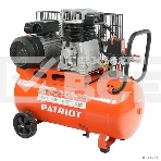 Компрессор Patriot поршневой ременной PTR 50-360I, 360 л/мин, 10 бар, 2200 Вт, 50 л, быстросъемный 1/4