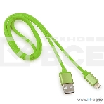 Кабель Cablexpert для Apple CC-S-APUSB01Gn-1M, AM/Lightning, серия Silver, длина 1м, зеленый, блистер , фото4