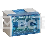 Шины на DIN-рейку в корпусе Iek YND10-2-07-100  (кросс-модуль) ШНК 2х7 L+PEN ИЭК, фото2
