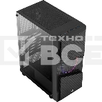 Корпус Aerocool  / Formula Menace Saturn FRGB-G-BK-v1 черный без БП ATX 4x120mm 2xUSB2.0 1xUSB3.0 audio bott PSU, фото4