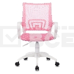 Кресло компьютерное Бюрократ CH-W695NLT TW-06A TW-13A розовый, сетка/ткань, крестовина пластик, пластик белый, фото12