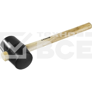 Чёрная резиновая киянка с деревянной рукояткой STAYER  680г