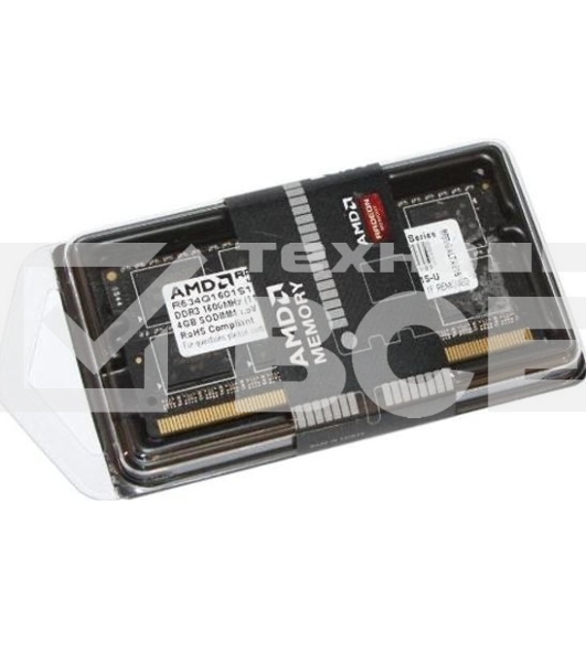 Оперативная память AMD Radeon R5, DDR3, 4Gb (1x4GB), 1600MHz, CL11, SO-DIMM