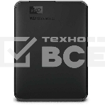 Внешний HDD 2.5' Western Digital Elements Portable, 5TB, USB 3.2 Gen 1 Type-A, 5400 rpm, черный, фото 1