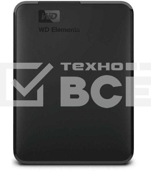 Внешний HDD 2.5' Western Digital Elements Portable, 5TB, USB 3.2 Gen 1 Type-A, 5400 rpm, черный