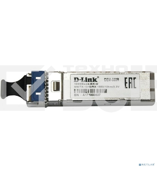 Трансивер D-Link 330R/10KM/A1A WDM SFP 1x1000Base-BX-U Tx:1310nm Rx:1550nm
