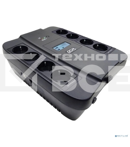 Источник бесперебойного питания Powercom Spider SPD-1100U LCD 605Вт 1100ВА черный