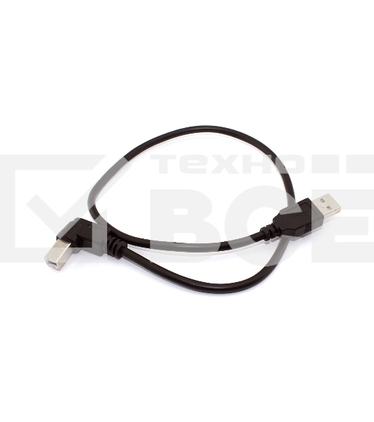 Кабель USB 2.0 на USB-B угол влево 0,5 м