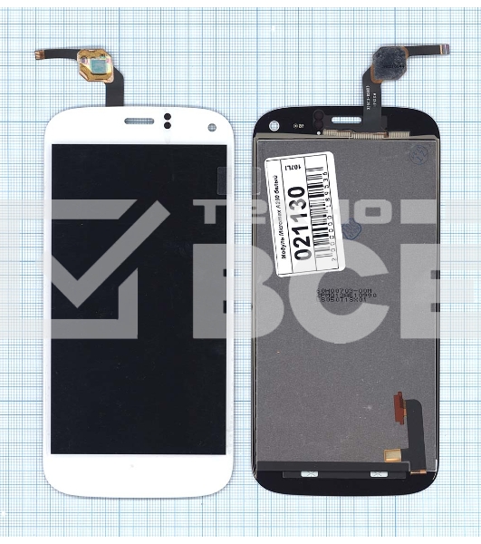 Дисплей для Micromax A250 Canvas Turbo белый