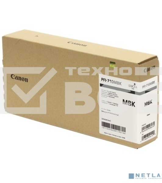 Картридж струйный Canon PFI-710 MBK 2353C001 черный матовый (700мл) для Canon TX-2000/TX-3000/TX-4000