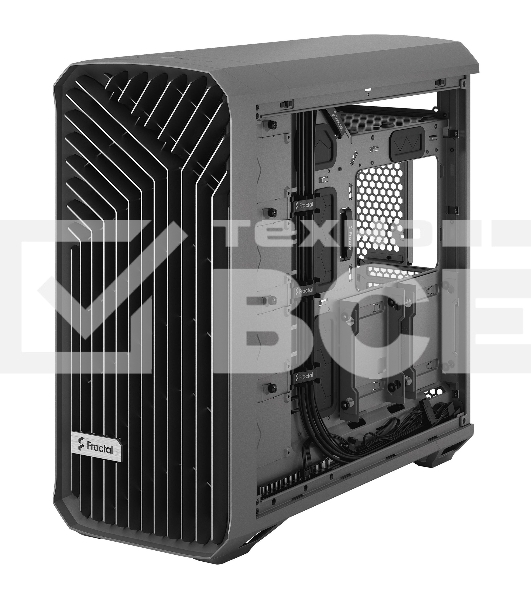 Компьютерный корпус Fractal Design Torrent Gray TG Light Tint / E-ATX, TG, 2x3.5, 4x2.5, 7xPCI, 1xUSB-C, 2xUSB3.0 / 2x180mm, 3x140mm fans inc. / FD-C-TOR1A-02
