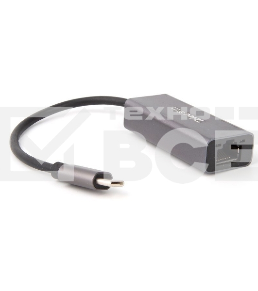 Кабель-переходник USB 3.1 Type-C -->RJ-45 1000Mbps Ethernet, Aluminum Shell, 0.15м Telecom <TU320M>