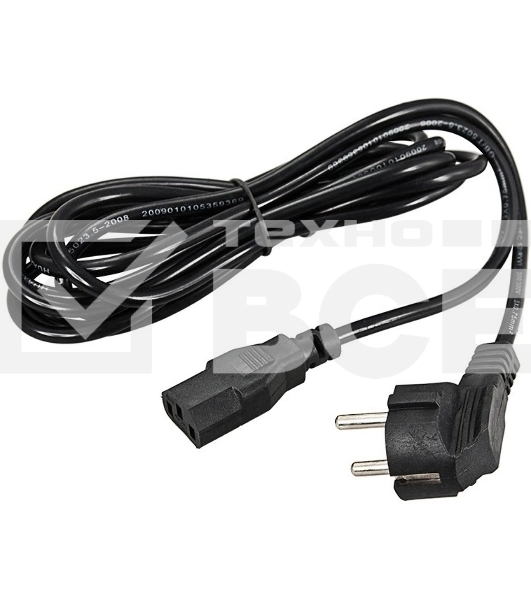 Шнур сетевой Rexant СЕЕ 7/7 (Schuko) – IEC 320 C13 3x0,75мм², длина 1,2м