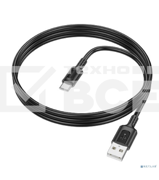 Дата-кабель BOROFONE BX111/USB кабель Type-C/1m/3A/черный