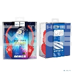 Беспроводные/проводные наушники Hoco W25 красный, полноразмерные, Bluetooth + проводной, до 12 ч., фото5