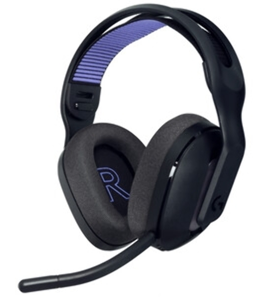 Гарнитура Logitech G522 Lightspeed чёрный, беспроводная + проводная, Bluetooth 5.3/USB, радиус 30 м, подсветка, съёмный микрофон