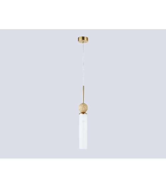 Светильник Ambrella light LH53256 BS/FR латунь/белый матовый E14 max 40W D80*470