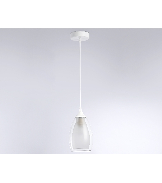 Светильник Ambrella light TR3534 WH/CL/FR белый/прозрачный/белый матовый E27 max 40W D120*800