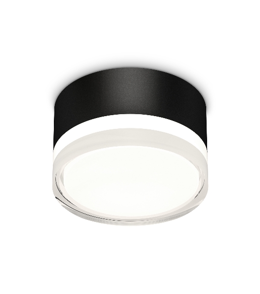 Светильник Ambrella Light XS8102023 SBK/FR/CL черный песок/белый матовый/прозрачный GX53 (C8102, N8399)